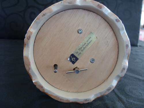 Tall Vintage Thorens Beer Stein, pottery & pewter music box 270 mm high