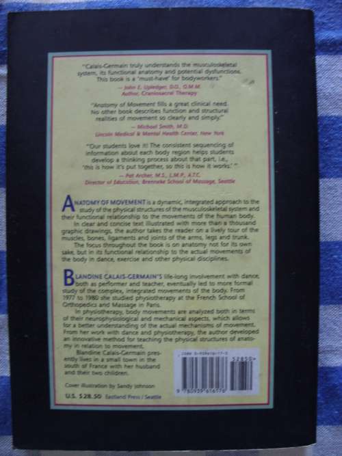 Anatomy of Movement by Blandine Calais-Germain - postage included