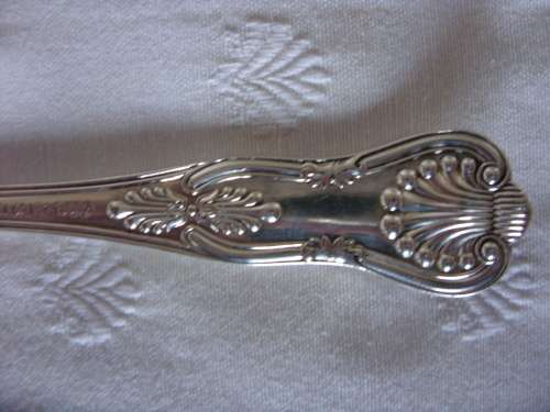 Silver plated Dessert spoons with shell pattern x 6