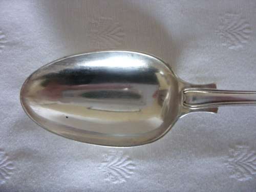 Silver plated Dessert spoons with shell pattern x 6