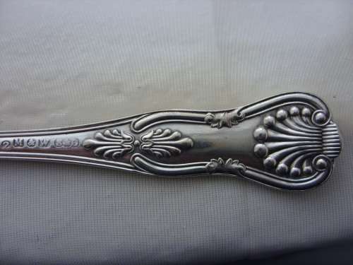 Silver plated Dessert spoons with shell pattern x 6