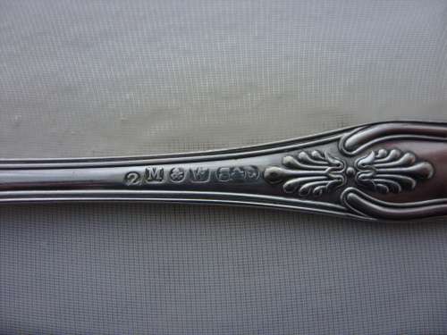 Silver plated Dessert spoons with shell pattern x 6