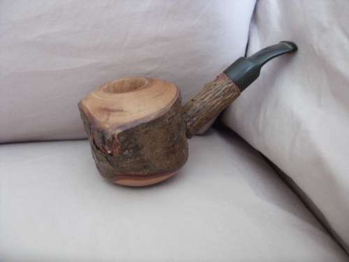 Genuine cherry wood short pipe made in France circa 1830-1907