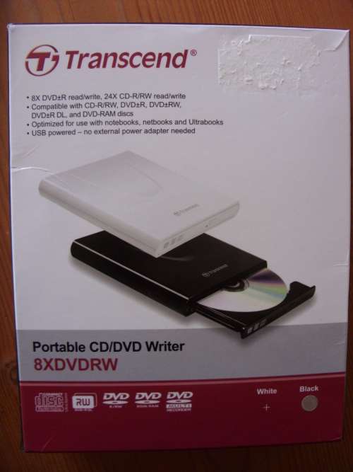 Transcend portable cd/dvd writer
