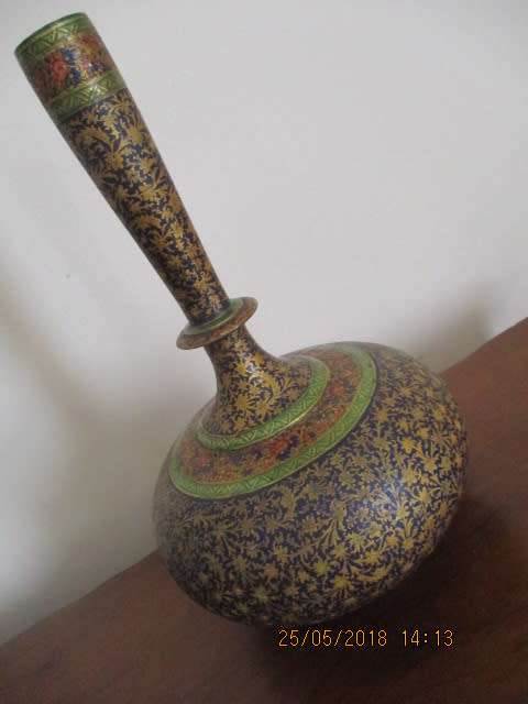 Chinese Paper Mache Vase - 26,5 cm high - circa 1920 - WOW!!!