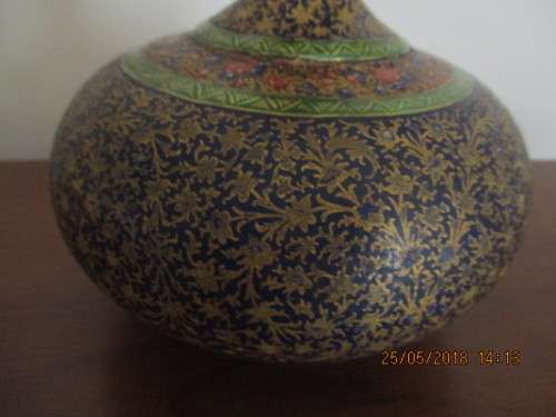 Chinese Paper Mache Vase - 26,5 cm high - circa 1920 - WOW!!!