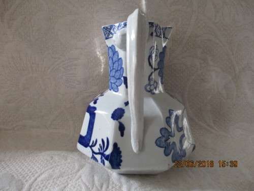 Davenport blue & white bone china Jug - 152 mm high