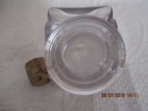 Vintage Glass inkwell on a Walker & Hall Sheffield made pewter stand -WOW!!