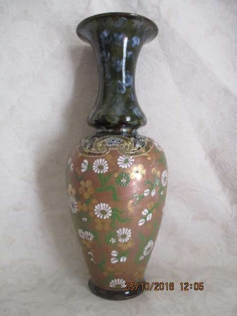 LARGE Royal Doulton vintage Vase - handpainted - 406 mm high - WOW!!