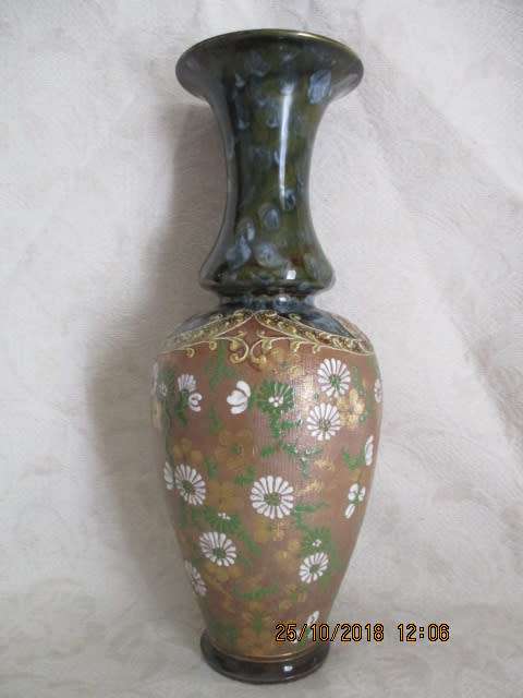 LARGE Royal Doulton vintage Vase - handpainted - 406 mm high - WOW!!