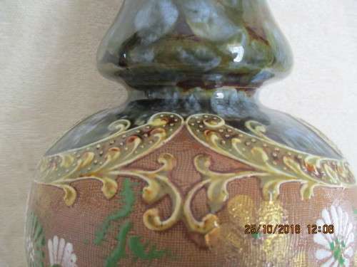LARGE Royal Doulton vintage Vase - handpainted - 406 mm high - WOW!!
