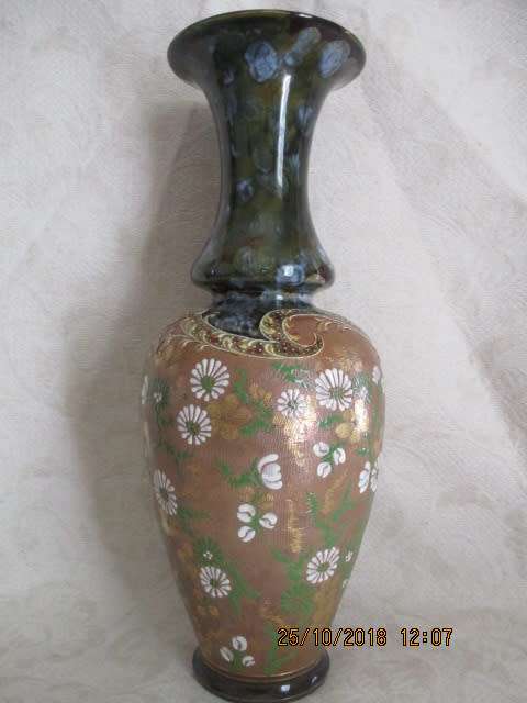 LARGE Royal Doulton vintage Vase - handpainted - 406 mm high - WOW!!