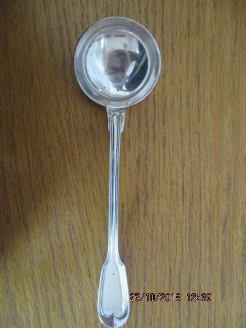 Christofle silver plated serving spoon - 21 cm long