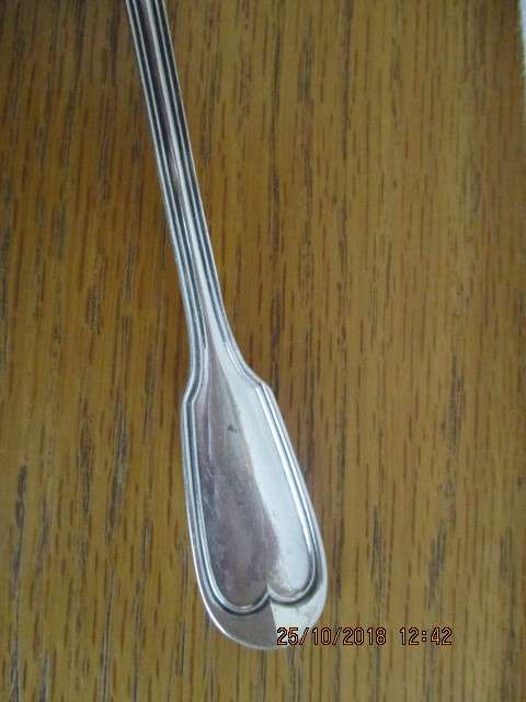 Christofle silver plated serving spoon - 21 cm long