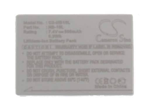 Camera Battery  CS-NB10L  for  CANON NB-10L
