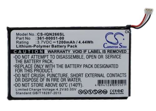 GPS, Navigator Battery  CS-IQN266SL  for  GARMIN Nuvi 2460LMT  etc.