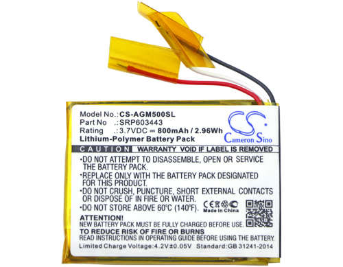 Wireless Headset Battery  CS-AGM500SL   for ASTRO A50 etc.