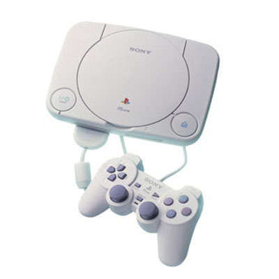 PS One Console + Original Analog Controller + Cables (Retro)