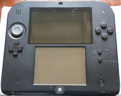 Boxed Black and Blue 2DS Console + Charger + Free Game