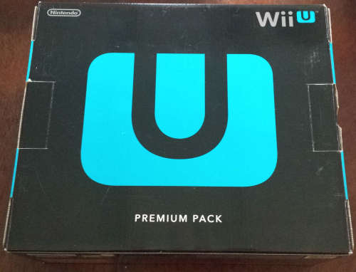 Boxed Black Wii U Console Premium 32GB + 2 Games