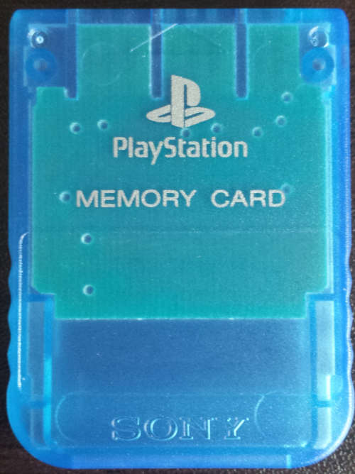 Original Blue PS1 Memory Card