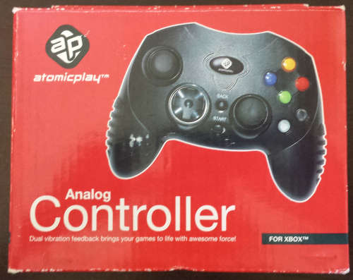 Boxed Black Atomic Play Xbox Controller (Retro)