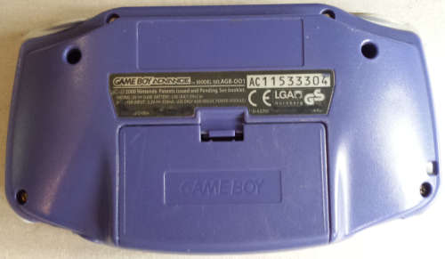 Purple Game Boy Advance Console + Case