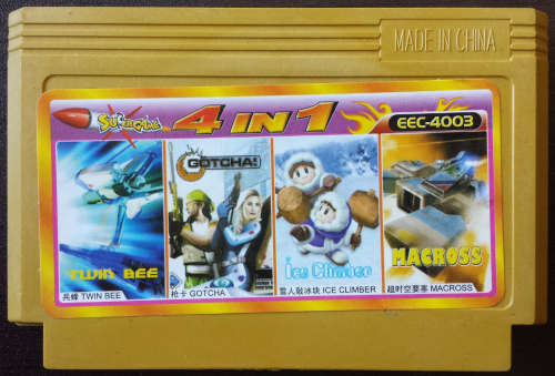 4 in 1 (Twin Bee, Gotcha, Ice Climber, Macross) - Famiclone (Retro)