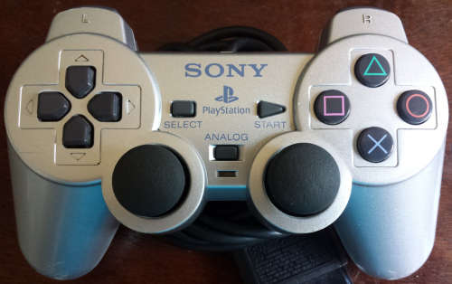 Official Silver PS2 Dual Shock 2 Controller
