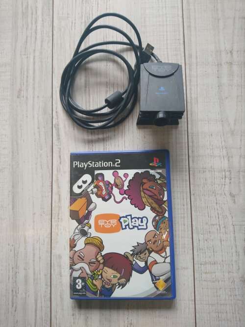 Black EyeToy Camera + EyeToy Play - PS2