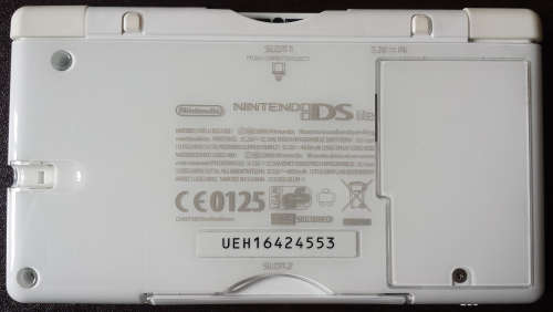 White DS Lite Console, Original Charger + Case