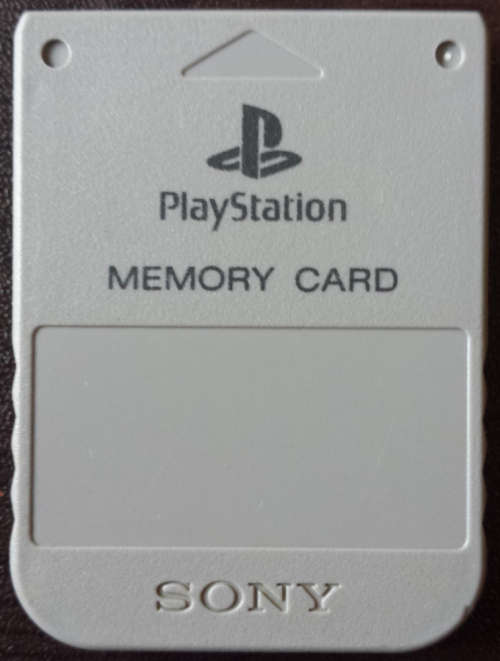 Official PS1 Memory Card (Grey) (Retro)