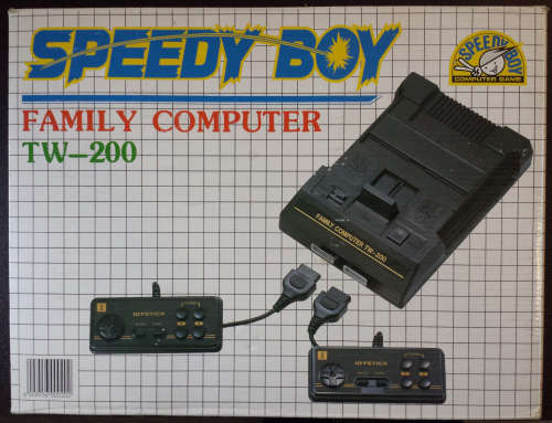 Boxed Speedy Boy "Family Computer" TW-200 Famiclone Console + 2 Controllers (Black)