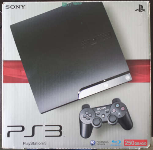 Boxed PS3 Slimline Console 250GB + Original Controller