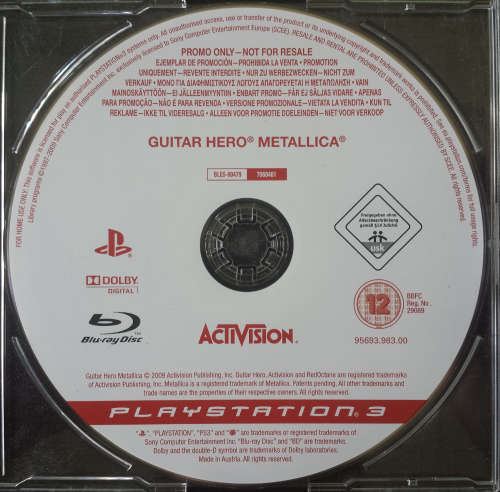 Guitar Hero Metallica - PS3 (Promo Version) (Full Game)