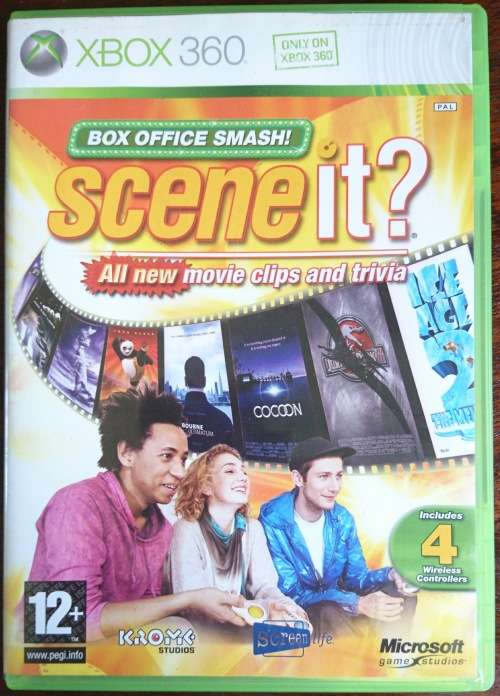 Scene it? Box Office Smash + 4 Wireless Controllers - Xbox 360