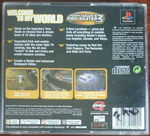 Tony Hawk's Pro Skater 3  - PS1