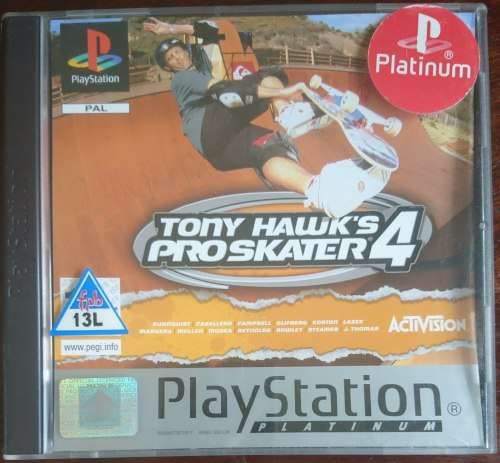 Tony Hawk's Pro Skater 4  - PS1 (Platinum)