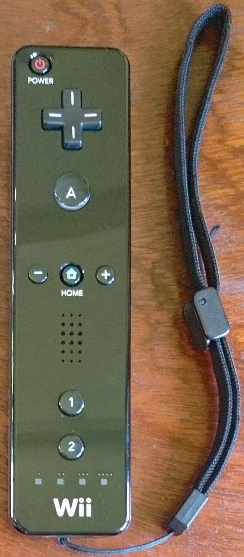 Black Wii Console, Original remote + accessories