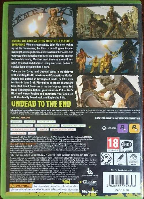 Red Dead: Undead Nightmare - Xbox 360