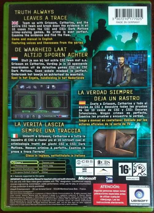 CSI: Crime Scene Investigation - Xbox (Retro)