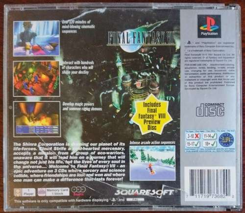 Final Fantasy VII - PS1 (Platinum) (Retro)