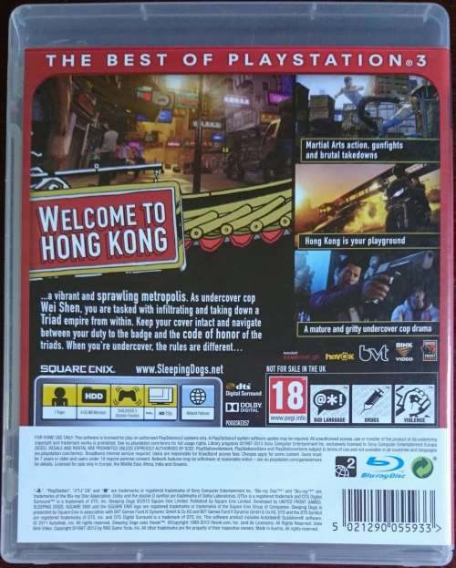 Sleeping Dogs - PS3 (Essentials)