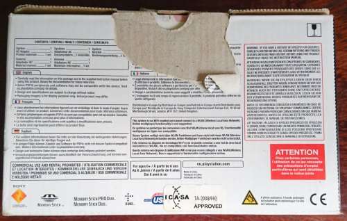 Boxed PSP Console Street E1004 + Accessories