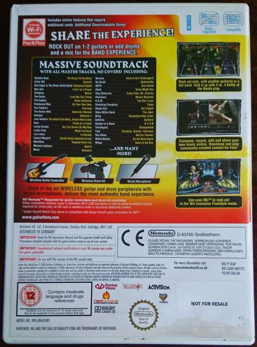 Guitar Hero World Tour - Wii.