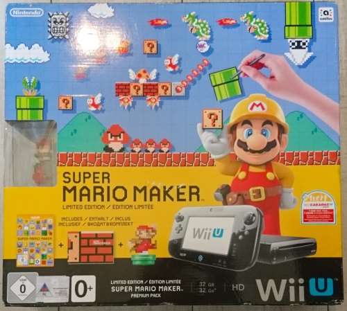 Boxed Wii U Super Mario Maker Premium Pack 32GB (Like new)