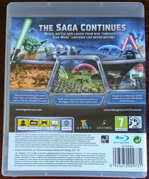 Lego Star wars III Clone Wars - PS3