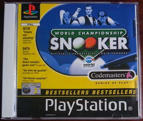 World Championship Snooker - PS1 (Bestsellers Edition)(Retro)