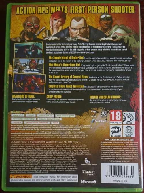 Borderlands GOTY - Xbox 360 (Classics)