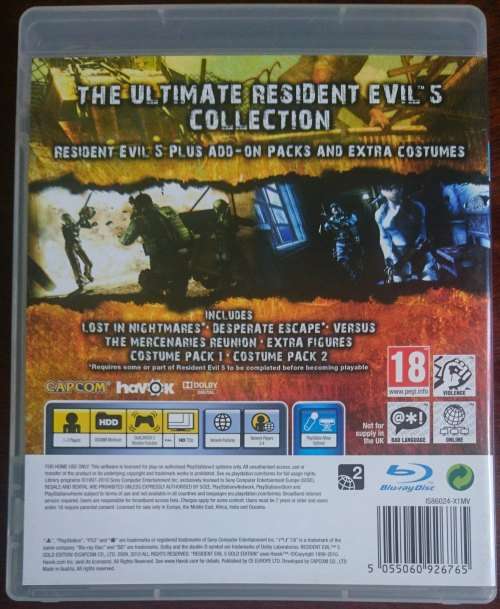 Resident Evil 5: Gold Edition - PS3